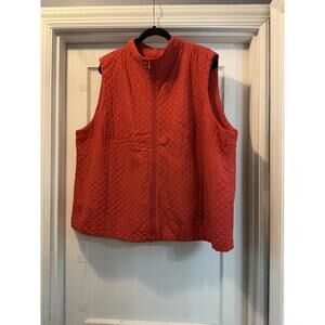 Eileen Fisher Woman Full Zip Vest EUC 100% Silk 3X? *see descrption